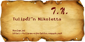 Tulipán Nikoletta névjegykártya
