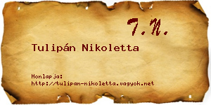 Tulipán Nikoletta névjegykártya